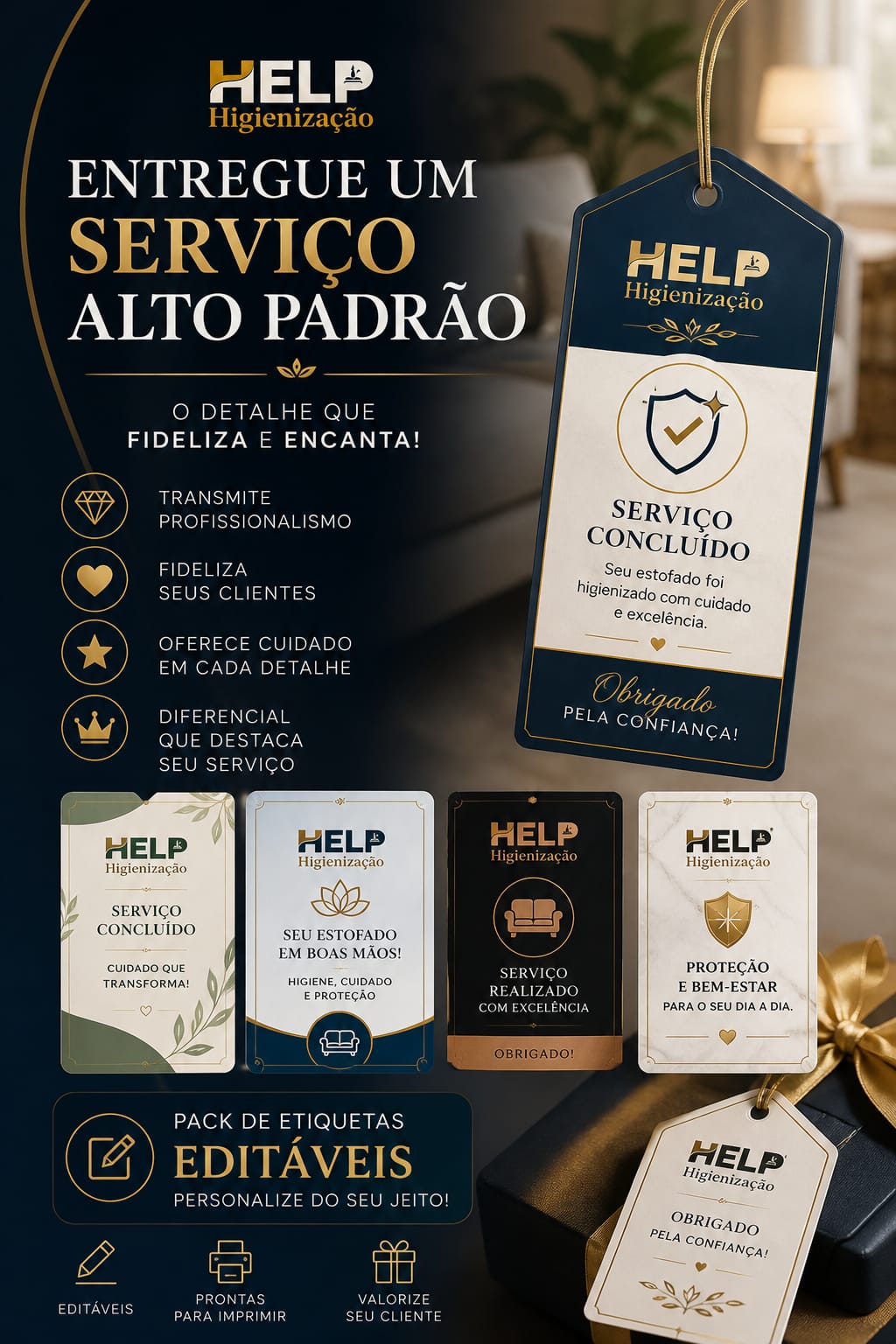 Capa do produto Pack de Etiquetas Alto Padrão